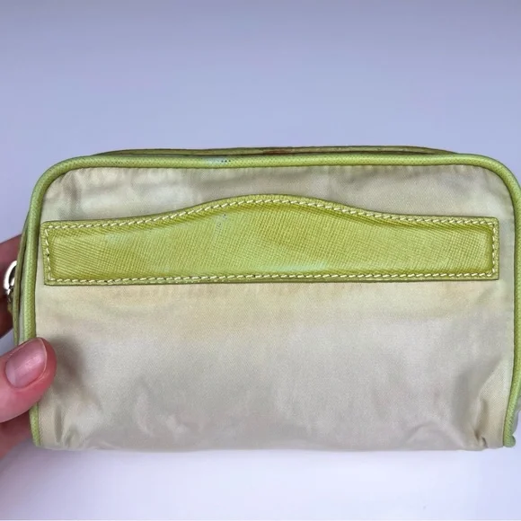 Prada Tessuto Green Nylon Pouch - Picture 6 of 9
